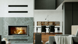 Топка DEFRO HOME RIVA LA G SHORT, 22 кВт, 1112/483мм, с водяным контуром, гильотина